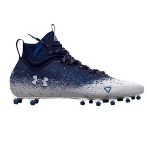 Under Armour UA Spotlight Lux MC2.0 Football Cleats 3025082-401 Navy/White Sz 10